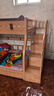 可顏上下鋪床兒童床男孩女孩卡通高低床子母床雙層床小戶(hù)型實(shí)木上下床 柜梯款 上床寬130  下床寬150 曬單實(shí)拍圖