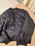 雪中飛（SNOWFLYING）短款羽絨服女棒球領(lǐng)時(shí)尚休閑簡(jiǎn)約百搭夾克外套 黑色 L (165) 曬單實(shí)拍圖