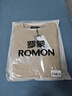 羅蒙（ROMON）長(cháng)袖T恤男士秋冬季休閑寬松圓領(lǐng)打底衫上衣服男裝 淺咖 XL 曬單實(shí)拍圖