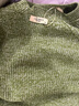 科蒙博卡秋冬高端純色羊毛衫女圓領(lǐng)寬松加厚針織毛衣 橄欖綠 M 曬單實(shí)拍圖