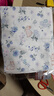 何佳功做被套的純棉布料嬰兒a類(lèi)純棉雙層紗布料寶寶被褥四件套全棉床品 藍莓小花兔半米價(jià) 曬單實(shí)拍圖