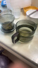 全度（Quandu）  加厚玻璃泡茶杯煙灰色玻璃泡茶器茶水分離杯帶過(guò)濾功夫茶具杯 曬單實(shí)拍圖