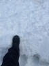 微光里厚底雪地靴男皮毛一體增高戶(hù)外登山鞋冬季加絨保暖東北棉鞋馬丁靴 黑色 42 曬單實(shí)拍圖