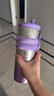 GROOT316不銹鋼保溫杯冰川裂紋圖案簡(jiǎn)約便攜高顏值吸管杯水杯禮物定制 漸變紫-陶瓷內膽710ml 曬單實(shí)拍圖