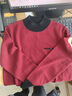 奢汐（Srcr）短款100%羊毛衫女新年紅裝厚款毛衣內搭春秋軟糯針織打底衫 曬單實(shí)拍圖