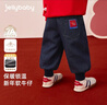 JELLYBABY【口袋章防褪色加絨牛仔褲】25新品冬款男童發(fā)熱牛仔褲百搭中童 曬單實(shí)拍圖