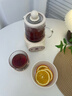 小南瓜養生壺全玻璃0膠水保溫燉煮一體全自動(dòng)恒溫小型一人辦公室煮茶壺迷你養生花茶壺燒水壺多功能壺 頂配款【配濾網(wǎng)+杯墊+勺子】 0.5L 曬單實(shí)拍圖