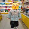 巴拉巴拉童裝嬰兒羽絨服寶寶外套冬裝造型時(shí)尚撞色可愛(ài)萌趣保暖 咖色調00455-白鴨絨 80 （充絨量57g） 曬單實(shí)拍圖