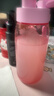 特百惠（Tupperware）樂(lè )趣550ml男女學(xué)生大容量運動(dòng)可愛(ài)便攜夏季塑料水壺水杯子 柔蜜粉550ml1個(gè) 曬單實(shí)拍圖