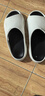 海瀾之家（HLA）撞色踩屎感運動(dòng)拖鞋男士夏季厚底家居厚底浴室防滑耐磨沙灘涼拖鞋 白黑 43-44 【適合42-43腳】 曬單實(shí)拍圖