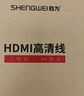 勝為（shengwei） HDMI線(xiàn)2.0版電腦電視4K高清線(xiàn) 3D視頻線(xiàn) 機頂盒投影儀顯示器連接線(xiàn)3米 AHH3030G 曬單實(shí)拍圖