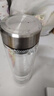雙層加厚玻璃杯高硼硅保溫杯帶茶隔男士水杯茶水分離耐熱450mL 雙層加厚-鋼本色450ml 曬單實(shí)拍圖