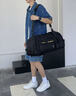 歐遙旅行包男女大容量旅游出差輕便收納短途旅行運動(dòng)健身包學(xué)生行李袋 米色【可雙肩背 可直接登機】 曬單實(shí)拍圖