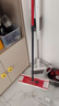 微力達平板拖把45cm1桿2布雙效纖維拖布高級地擦吸水墩布腳踩一鍵換布 曬單實(shí)拍圖