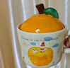飛遇可愛(ài)系列 橘子女孩陶瓷馬克杯子帶蓋330ml實(shí)用高顏值女生日禮物 曬單實(shí)拍圖