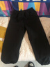 Converse匡威兒童長(cháng)褲秋冬加絨保暖褲束腳運動(dòng)褲梭織褲子男女童工裝褲 正黑色【北方冬季加絨】 160 /66 【建議身高152-158cm】 曬單實(shí)拍圖