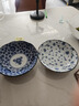 美濃燒（Mino Yaki）創(chuàng  )意餐具日式陶瓷菜盤(pán)碟子家用餃子壽司意面盤(pán)淺盤(pán)小盤(pán)子 唐草-青花【16.5CM*4.2CM】 曬單實(shí)拍圖