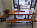 笗籬 實(shí)木大板茶桌奧坎大板桌原木大板辦公桌胡桃木茶臺班桌大板茶臺 大板預付款（余款到付） 曬單實(shí)拍圖
