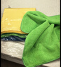 艾美雅家政家務(wù)保潔專(zhuān)用抹布吸水不掉毛拖地清潔布毛巾周拋廚房用品 40x40cm加厚6條裝藍綠黃各2條 50克/條 曬單實(shí)拍圖
