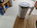 小米白色全自動(dòng)攪拌杯不銹鋼豆漿咖啡杯電動(dòng)磁力旋轉男女便攜充電水杯 白色顯數款380ml 曬單實(shí)拍圖