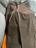 UR2026春季新款女裝復古潮流撞色腰繩彎刀休閑長(cháng)褲UYL860016 曬單實(shí)拍圖