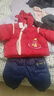 巴拉巴拉童裝兒童羽絨服男童女童2025新款春裝新年紅色衣服寶寶外套加厚潮 紅色福祿60611-白鴨絨 100 充絨量77g 曬單實(shí)拍圖
