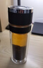 閩藍藍雙層玻璃杯茶水分離男士一鍵開(kāi)蓋便攜車(chē)載高硼硅耐高溫防摔泡茶杯 鋼本灰500ml【提繩款+升級加厚】 曬單實(shí)拍圖