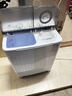 志高洗衣機半自動(dòng)雙桶雙缸家用大容量小型租房宿舍波輪脫水甩干兩用雙杠省電老式強動(dòng)力易操作以舊換新 20公斤加厚【洗13KG+ 脫7KG】｜藍光洗護 雙缸 曬單實(shí)拍圖
