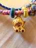 潮宏基 哆啦A夢(mèng)聯(lián)名黃金吊墜女足金串珠送寶寶生日禮物小版TK新年禮物 歪頭萌 贈銀鏈 曬單實(shí)拍圖