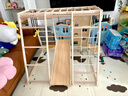 多功能實(shí)木兒童攀爬架室內感統訓練器材寶寶組合大玩具運動(dòng)滑滑梯 全方位多功能組合攀爬架 曬單實(shí)拍圖