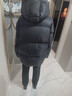 鴨鴨兒童羽絨服2025冬季新款男女童戶(hù)外連帽面包服厚短款外套FH 黑色 170 cm 曬單實(shí)拍圖