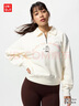優(yōu)衣庫女裝男女同款親子UT泡泡瑪特半拉鏈衛衣長(cháng)袖運動(dòng)衫479963 01 乳白色 M /160/84A 曬單實(shí)拍圖