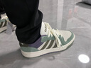 adidas ENTRAP美式校園風(fēng)運動(dòng)少年感復古籃球風(fēng)板鞋男女阿迪達斯   漢玉白/巖層橄欖綠/銀灰綠   41 曬單實(shí)拍圖