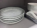 佩爾森家用釉下彩簡(jiǎn)約陶瓷碗盤(pán)碟餐具套裝整套喬遷禮物煙雨謠24件 曬單實(shí)拍圖