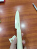 張小泉本臻家用不銹鋼抗菌戶(hù)外便攜帶鞘削皮刀水果刀（氧氣白）D100561 曬單實(shí)拍圖