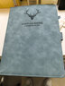 金值 A4/400頁(yè)帶磁扣筆記本子 商務(wù)皮面加厚記事本會(huì )議本工作本大學(xué)生簡(jiǎn)約日記本辦公文具記錄本 煙霧藍 曬單實(shí)拍圖