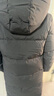 鴨鴨王一博同款冰殼系列3.0pro羽絨服男女長(cháng)款過(guò)膝25冬季新款極寒外套 青光黑 S (建議90-115斤) 曬單實(shí)拍圖