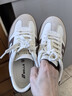 百麗（Belle）馬年系列跑道板栗德訓鞋女26春新商場(chǎng)厚底休閑板鞋E9Z1DAM6預售 米色 36 曬單實(shí)拍圖