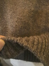 朗姿純羊毛費爾島毛衣開(kāi)衫復古撞色針織開(kāi)衫秋冬內搭2025冬季新款 棕色 M 曬單實(shí)拍圖