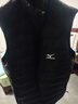 美津濃（MIZUNO）戶(hù)外輕薄羽絨馬甲男士短款秋冬季內搭外穿背心立領(lǐng)馬夾 黑色 L 曬單實(shí)拍圖