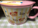 摩登主婦黃油小熊泡面碗帶蓋宿舍學(xué)生泡面杯帶手柄陶瓷餐具-波點(diǎn) 曬單實(shí)拍圖