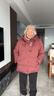 唐致中老年羽絨服女短款新中式媽媽冬季外套60歲老人奶奶太太加厚冬裝 【新國標90絨】安可拉紅+加絨褲 5XL 【建議146-160斤】送運費險 曬單實(shí)拍圖