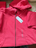 優(yōu)衣庫男裝女裝連帽拉鏈運動(dòng)開(kāi)衫/長(cháng)袖外套衛衣482311 14 瑪瑙紅色 M 曬單實(shí)拍圖