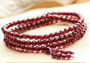 石玥珠寶精品5mm多圈石榴石手鏈本命年轉運珠天然手串男女士款 水晶瑪瑙 曬單實(shí)拍圖