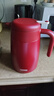 膳魔師（THERMOS） 保溫壺大容量家用316L不銹鋼熱水壺辦公暖水壺開(kāi)水瓶水壺TEHE 紅豆 2L 曬單實(shí)拍圖