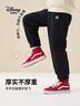 迪士尼童裝雙面絨加絨加厚長(cháng)褲2026春秋新款卡通時(shí)尚保暖帥氣男女童褲子 淺碳灰 【加絨加厚】 140 【身高約135-145cm體重60-70斤】 曬單實(shí)拍圖
