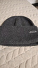 CACUSS純羊毛帽子男冬季加厚毛線(xiàn)帽休閑保暖針織帽包頭帽子 雅灰 曬單實(shí)拍圖