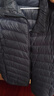 鴨鴨（YAYA）黃曉明同款輕薄羽絨服男短款秋冬新款男士立領(lǐng)保暖防寒輕便外套KX 藏青色 L 175 曬單實(shí)拍圖