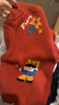 嘟嘟家寶寶拜年服兒童冬季新年毛衣男童衣服紅色女童長(cháng)袖上衣潮 紅色120 曬單實(shí)拍圖