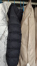朗姿鵝絨短款連帽修身保暖休閑羽絨服女冬季新款 黑色 M 曬單實(shí)拍圖